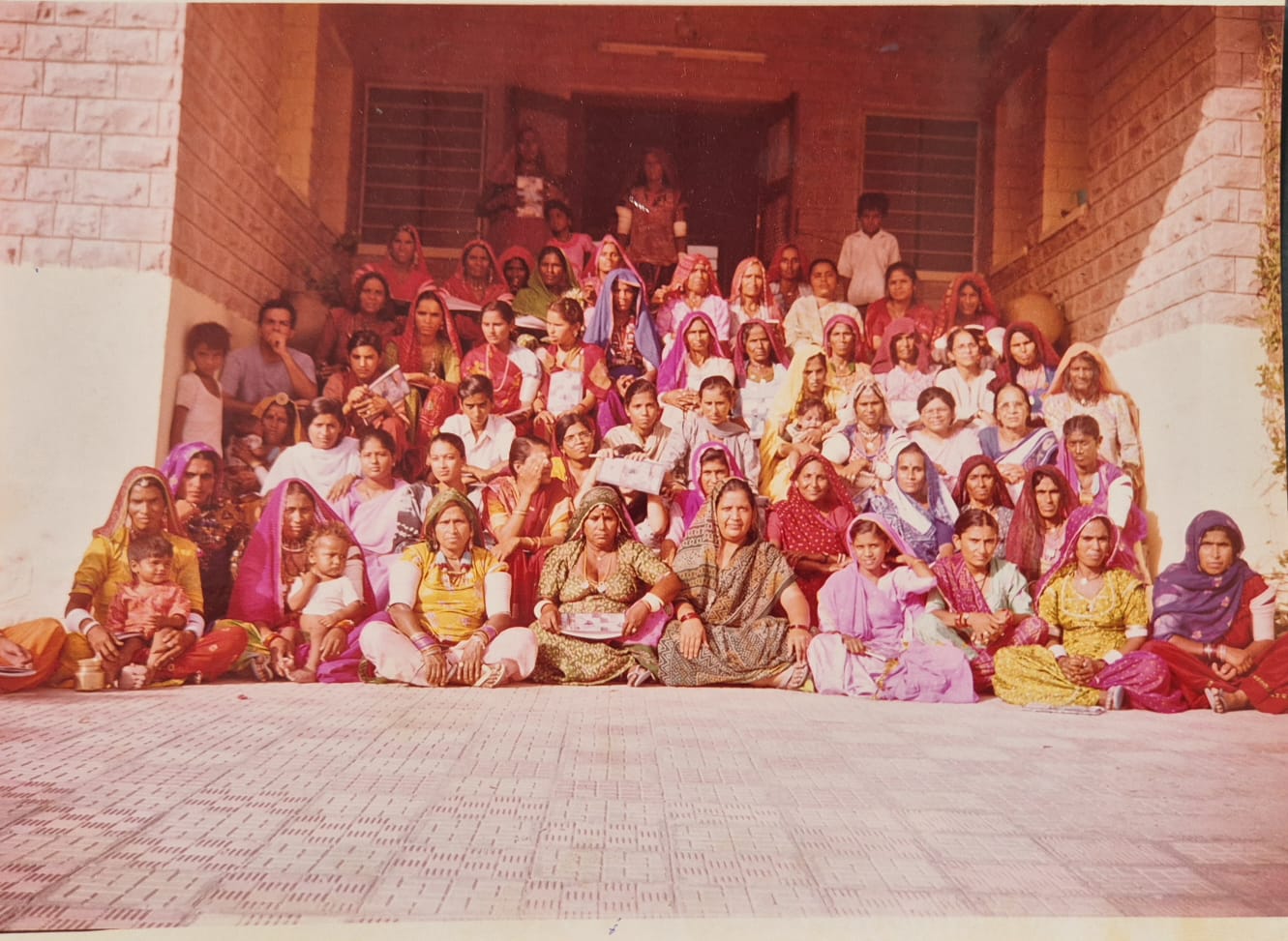 Community meeting in rural Rajasthan